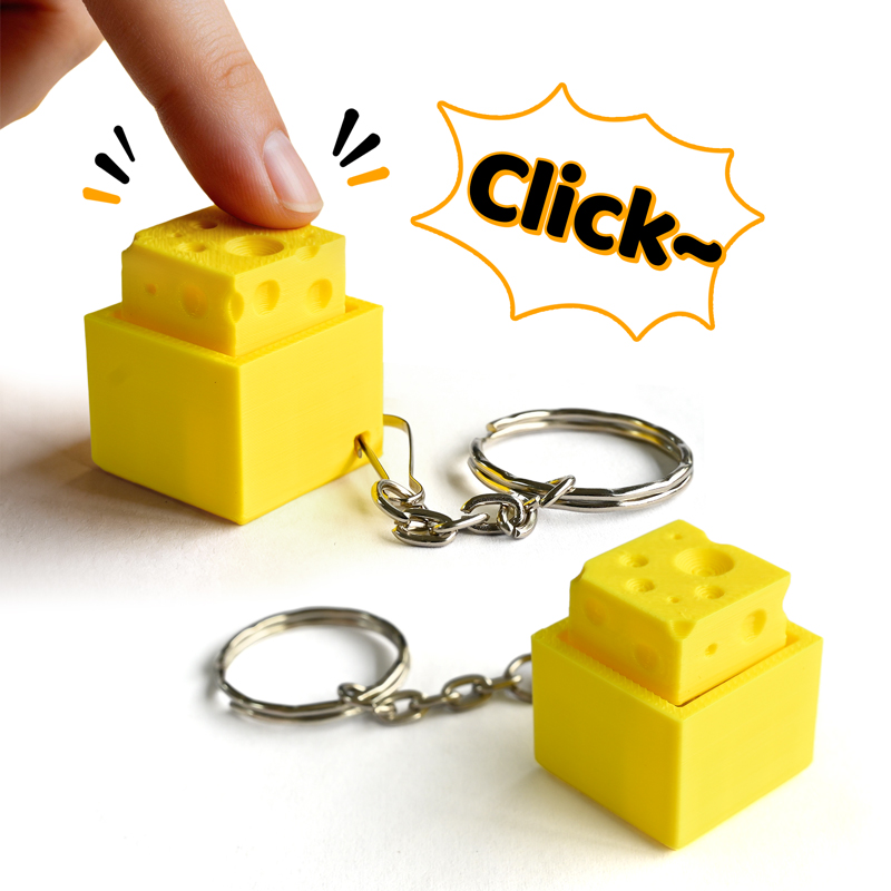 3D Printing Idea - 3D 프린팅 치즈 모양 키 피젯