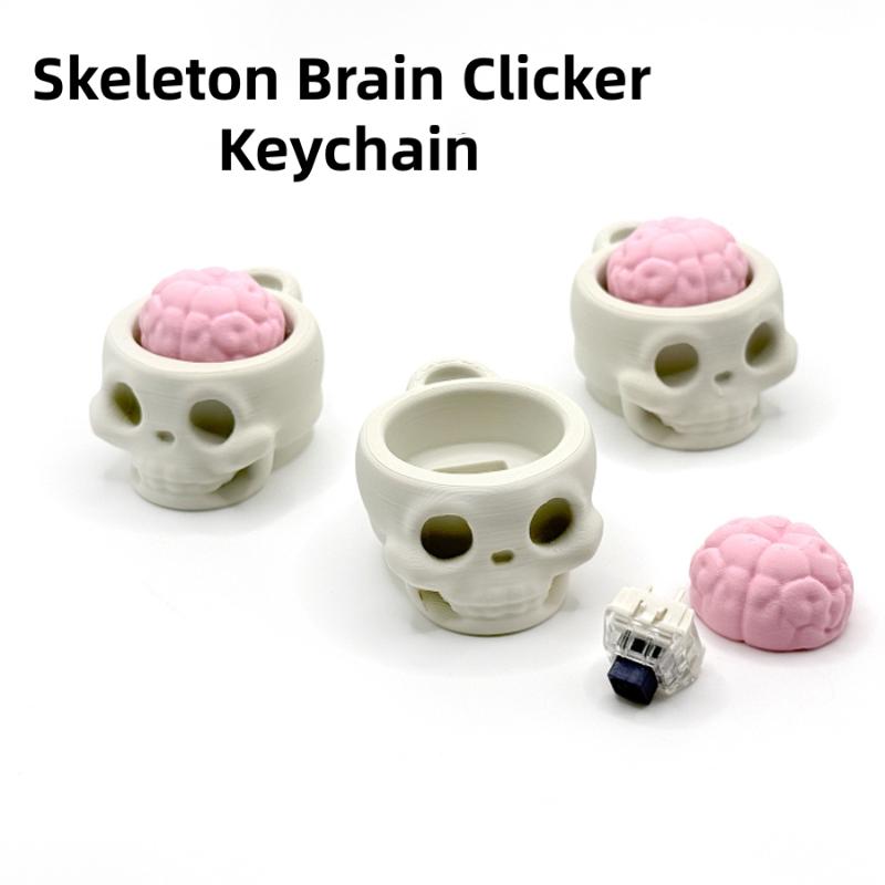 3D Printing Keyboard Keys - 핫펀 3D 프린팅 해골 브레인 클리커