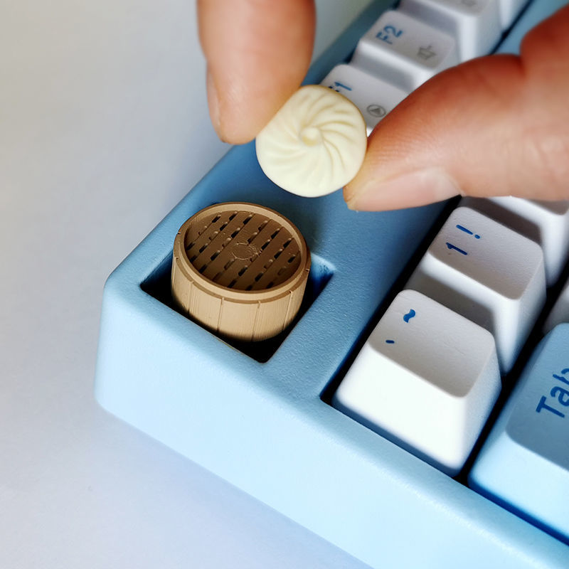 3D Printing Keyboard Keys - 개인화 된 찐빵 만두 기계식 키보드