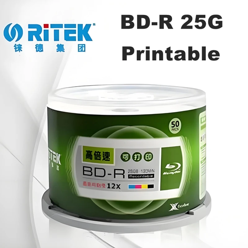 3D Printing Robot - 50개입/박스 Ritek BD-R 25GB 인쇄 가능