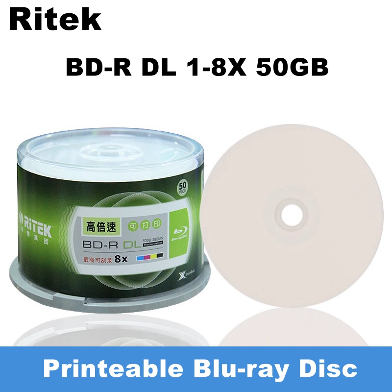 1개입 Ritek BD-R DL 50GB 인쇄 가능 블 - 3D Printing Robot 리뷰 및 가격