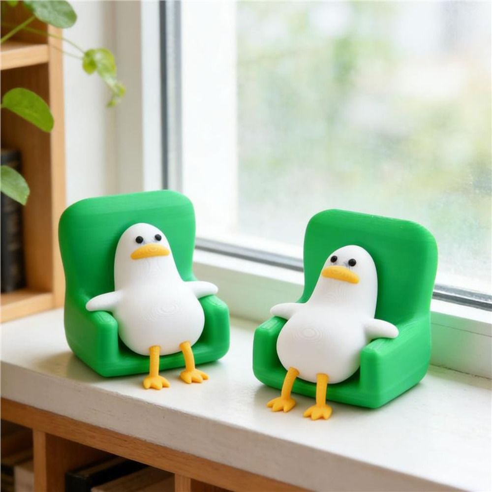 3D 프린팅된 오리 장식품, 독창적인 디자인의 오리 책 - 3D Printing Desk 리뷰 및 가격