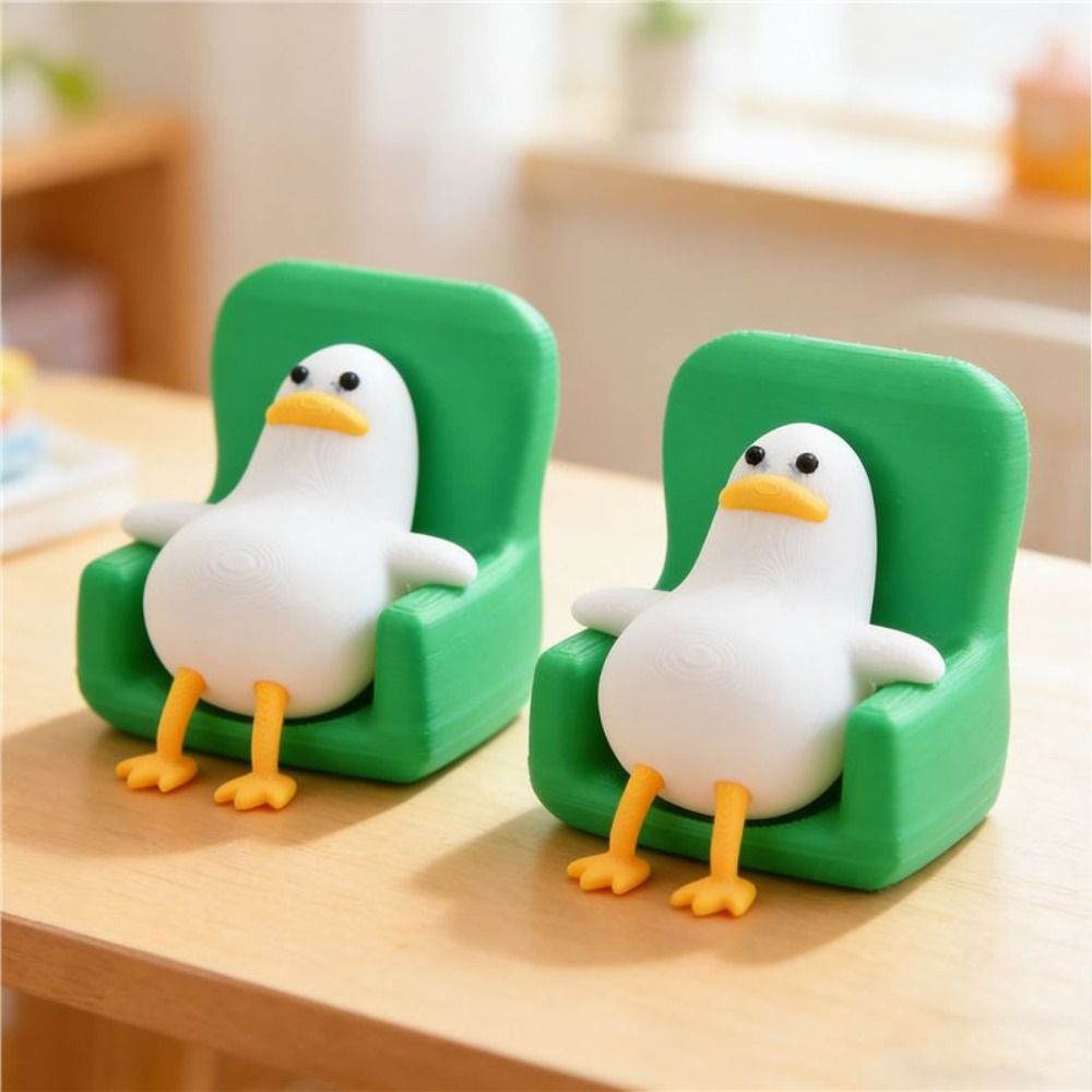 3D 프린팅된 오리 장식품, 독창적인 디자인의 오리 책 - 3D Printing Desk 리뷰 및 가격