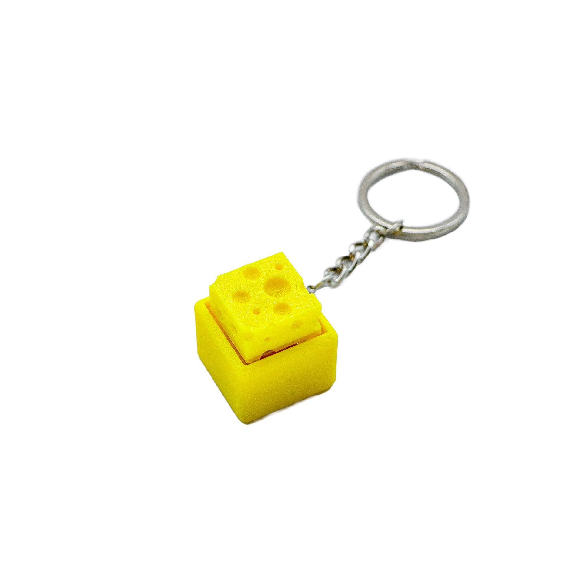 3D 프린팅 미니 치즈 키보드 클리커 키체인 피젯 버튼 - 3D Printing Idea 리뷰 및 가격