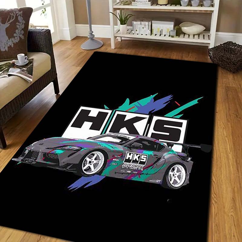 3D 레이싱 H-HKS 프린트 러그 논슬립 바닥 카펫  - 3D Printing Technology 리뷰 및 가격