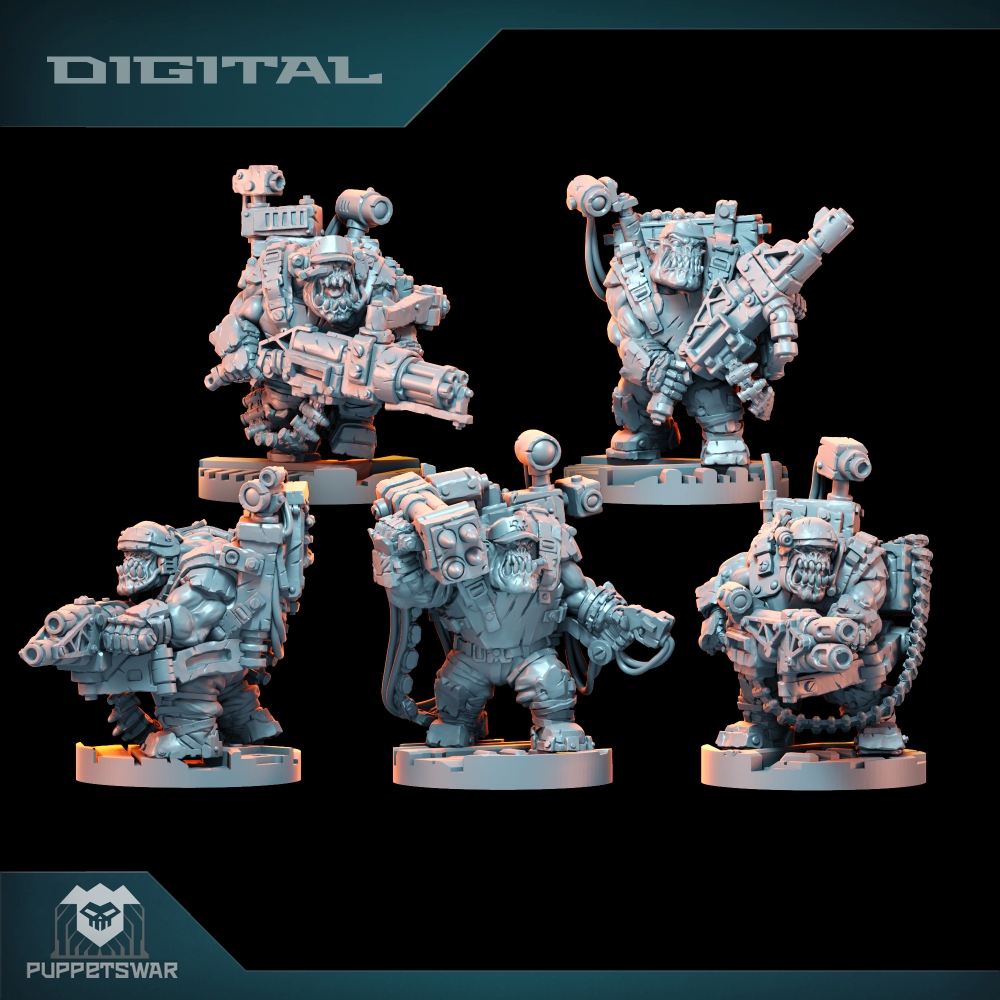 Orc Ultimate Badasses Squad, 녹 - 3D Printing Robot 리뷰 및 가격