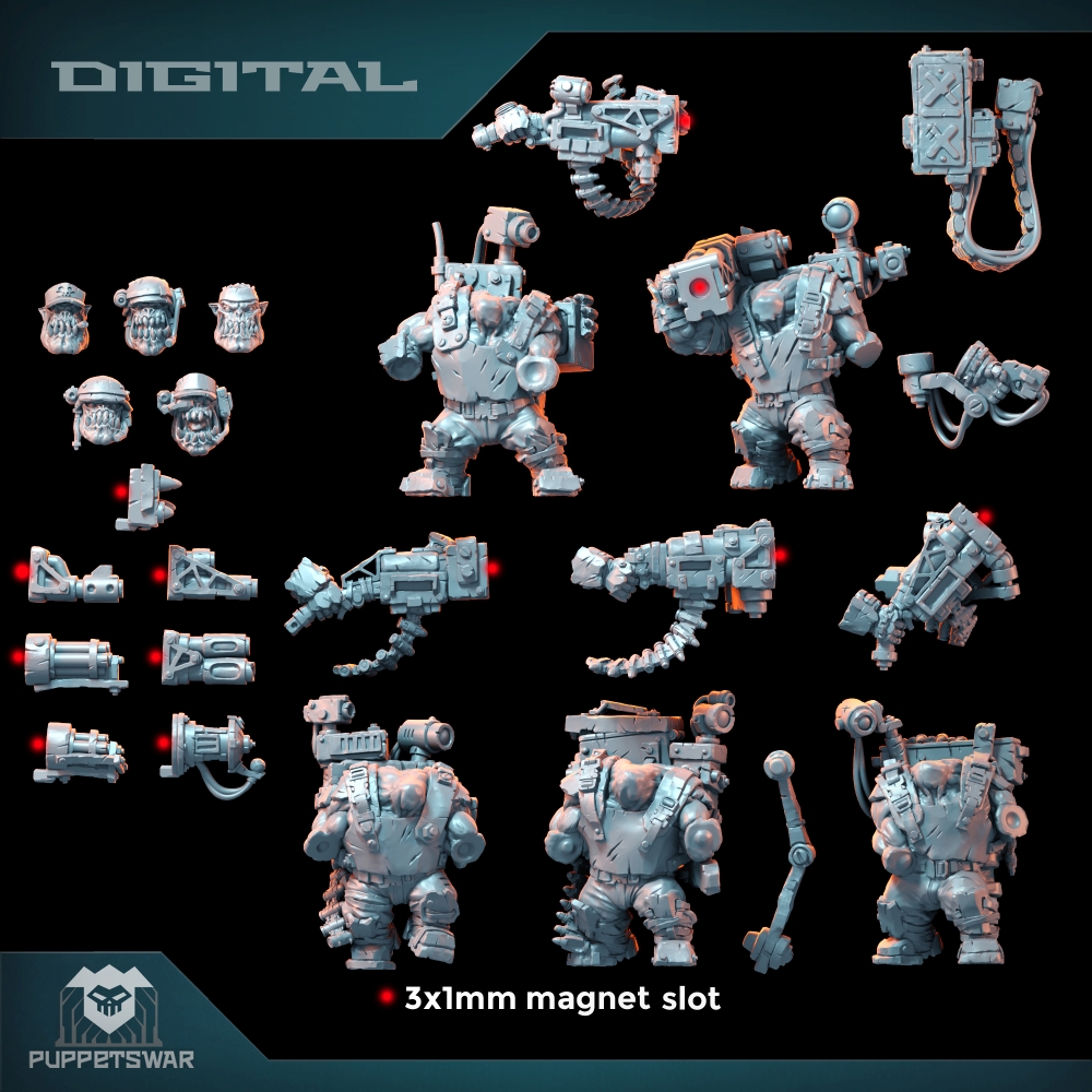 Orc Ultimate Badasses Squad, 녹 - 3D Printing Robot 리뷰 및 가격