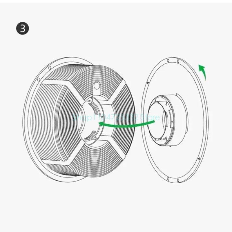 검정색 필라멘트 홀더 실험실용 재사용 가능한 스풀 3D - 3D Printing High Temperature Materials 리뷰 및 가격