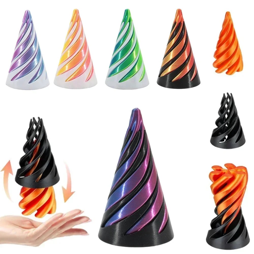 3D 프린팅된 나선형 콘 장난감, 불가능한 피라미드 관 - 3D Printing Idea 리뷰 및 가격
