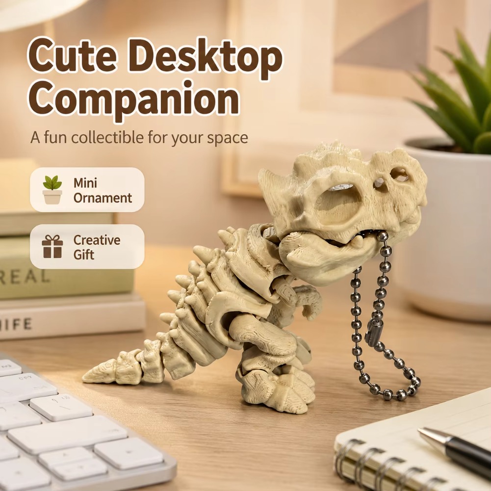 3D 프린팅된 회전 관절이 있는 티라노사우루스 렉스 골 - 3D Printing Desk 리뷰 및 가격