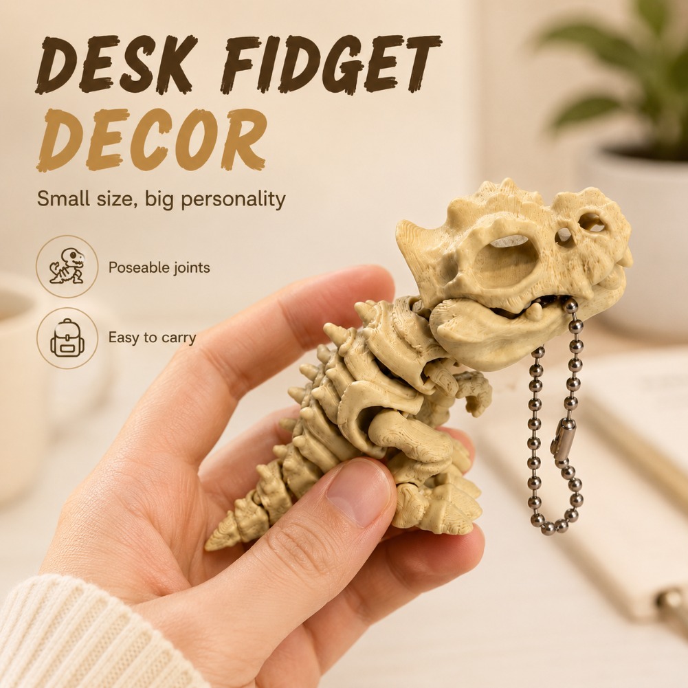 3D 프린팅된 회전 관절이 있는 티라노사우루스 렉스 골 - 3D Printing Desk 리뷰 및 가격