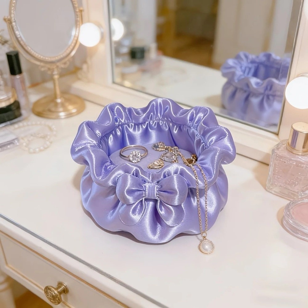 3D 프린팅된 꽃잎 모양 보관함 다용도 새틴 주름 장식 - 3D Printing Jewelry 리뷰 및 가격