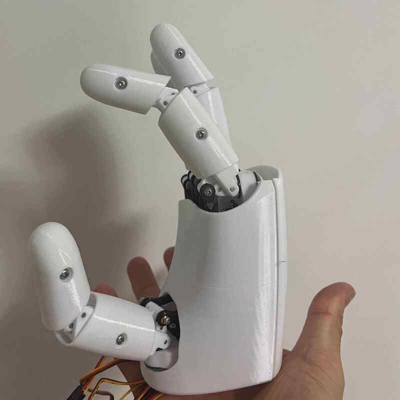 AmazingHand 8 DOF 로봇 손 3D 프린팅된 - 3D Printing Robot 리뷰 및 가격