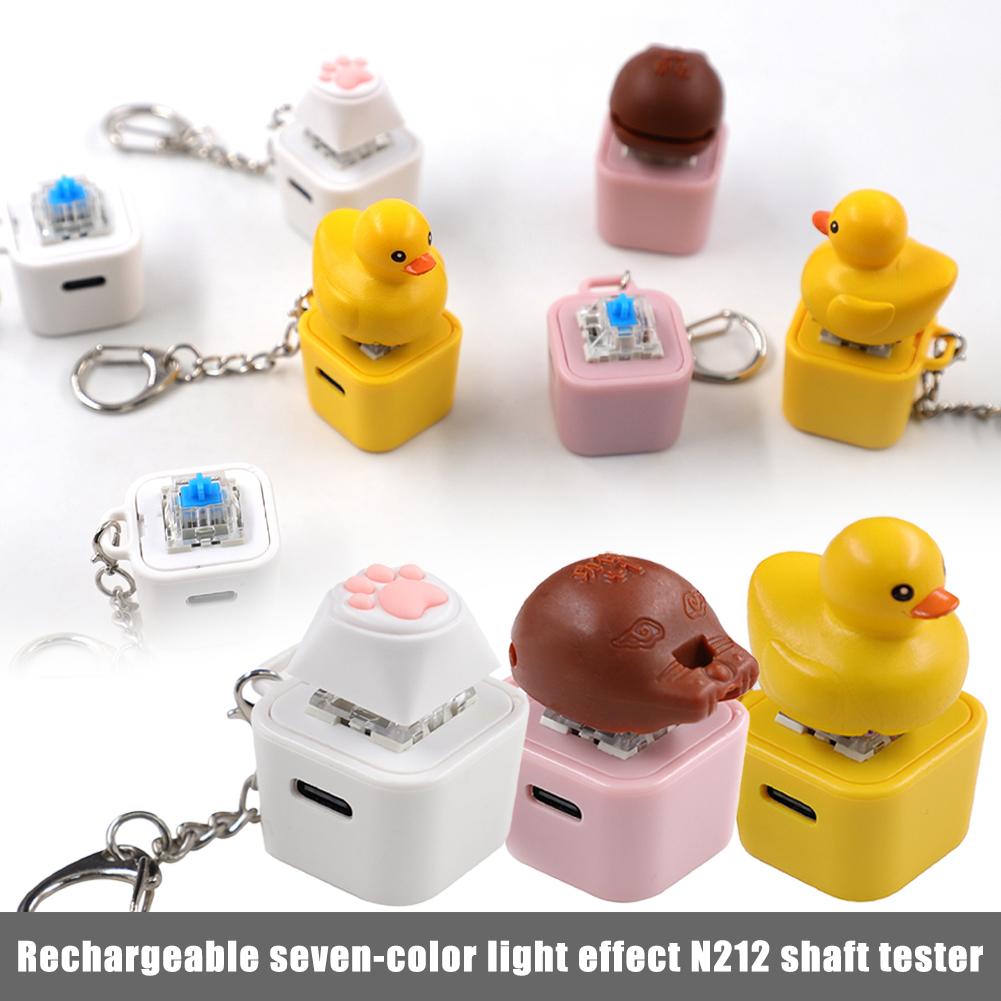 키캡 스타일 귀여운 작은 노란색 오리 키캡 키체인 기계 - 3D Printing Keyboard Keys 리뷰 및 가격