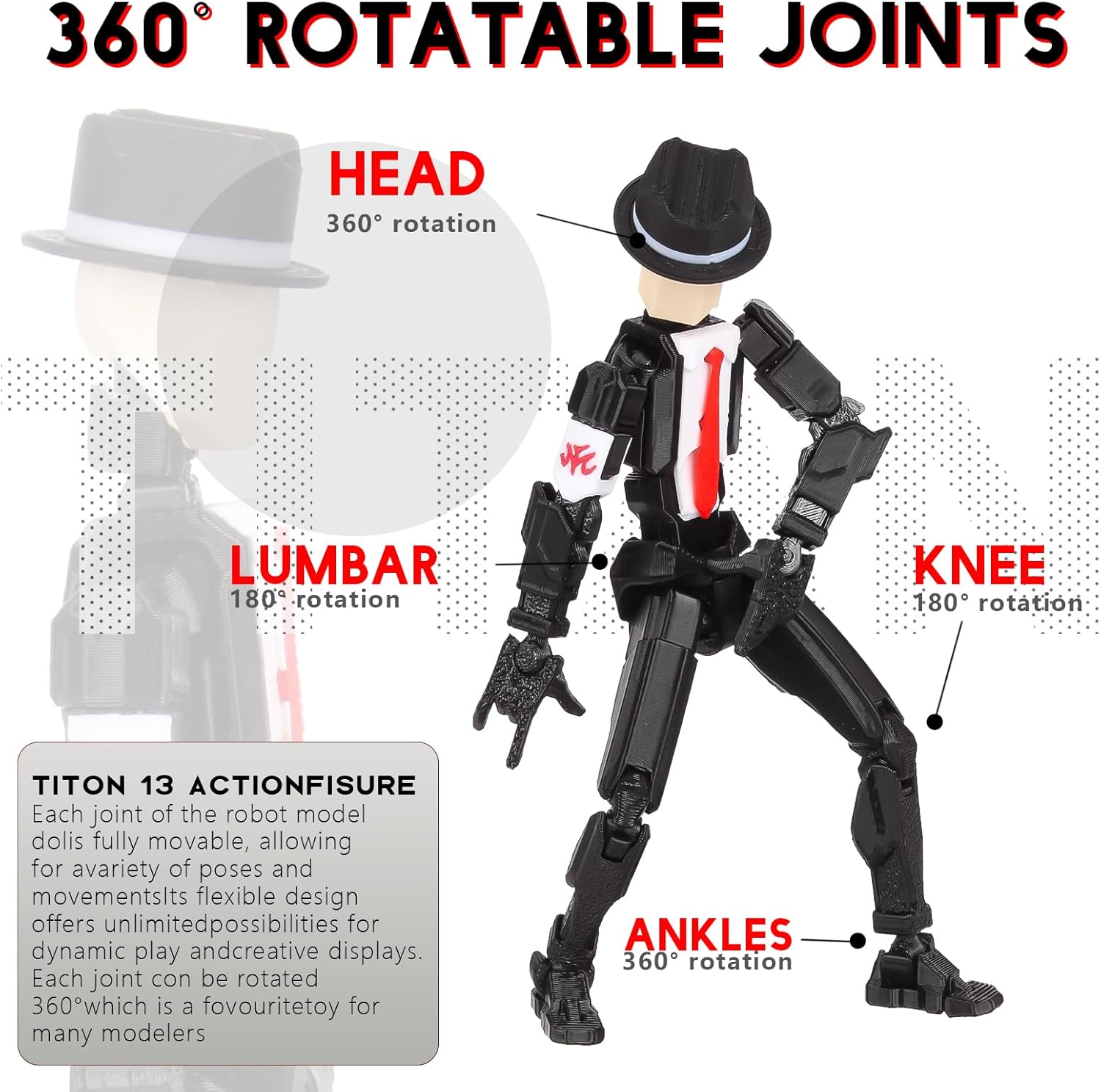 T13 액션 피규어 조립 완료, T13 액션 피규어 세 - 3D Printing Robot 리뷰 및 가격