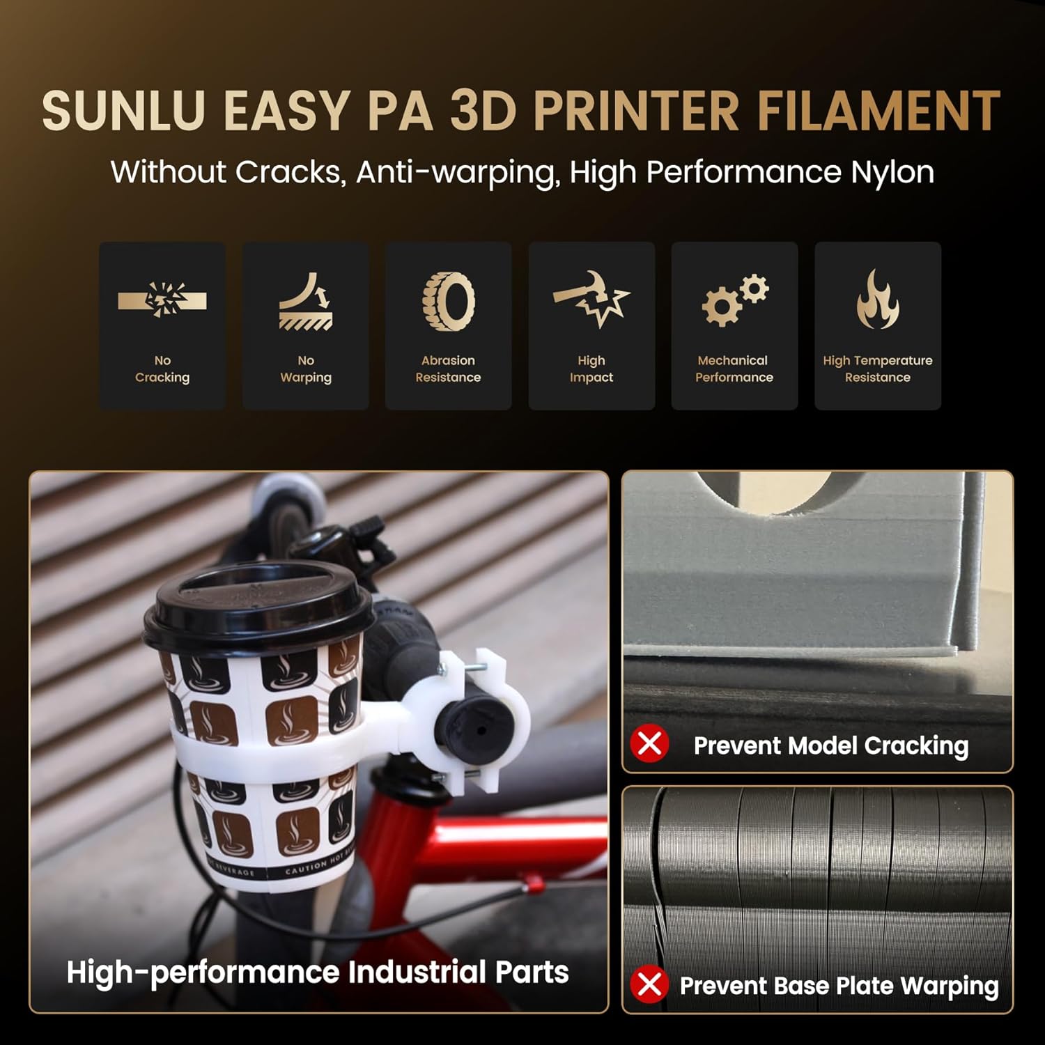 SUNLU 1KG 인쇄하기 쉬운 나일론 필라멘트 내열성 - 3D Printing Nylon 리뷰 및 가격